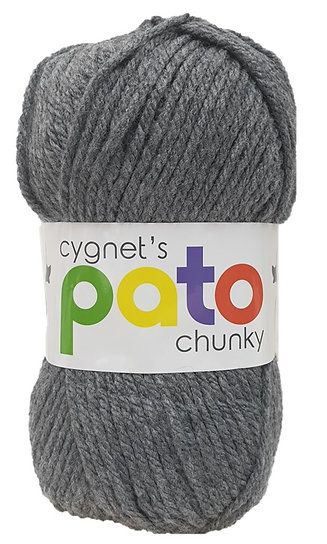 Pato Chunky Yarn 100g Knitting Crochet Crafts Dark Grey 874