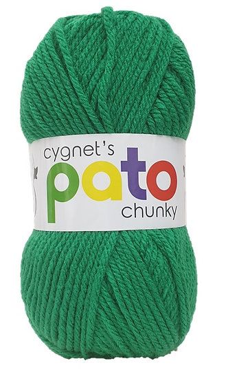 Pato Chunky Yarn 100g Knitting Crochet Crafts Green 877