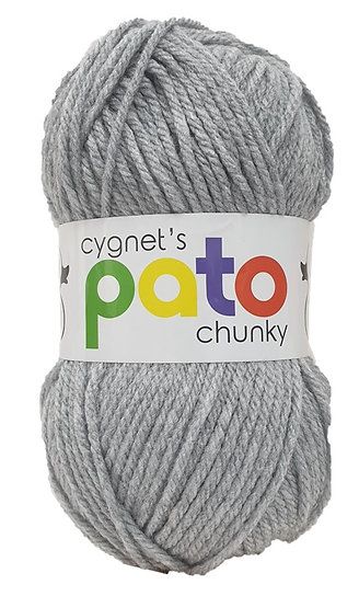 Pato Chunky Yarn 100g Knitting Crochet Crafts Light Grey 881