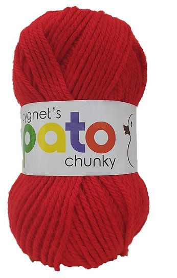 Pato Chunky Yarn 100g Knitting Crochet Crafts Red 885