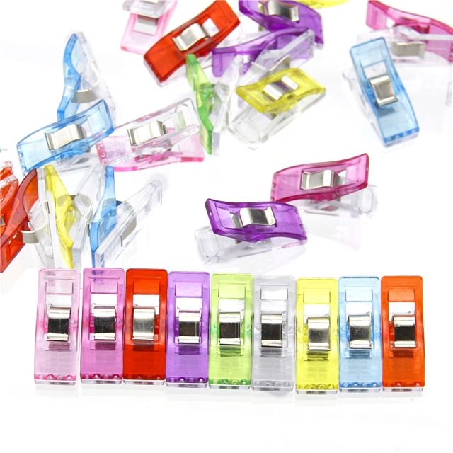 Fabric Clips Medium or Large - Pack of 10