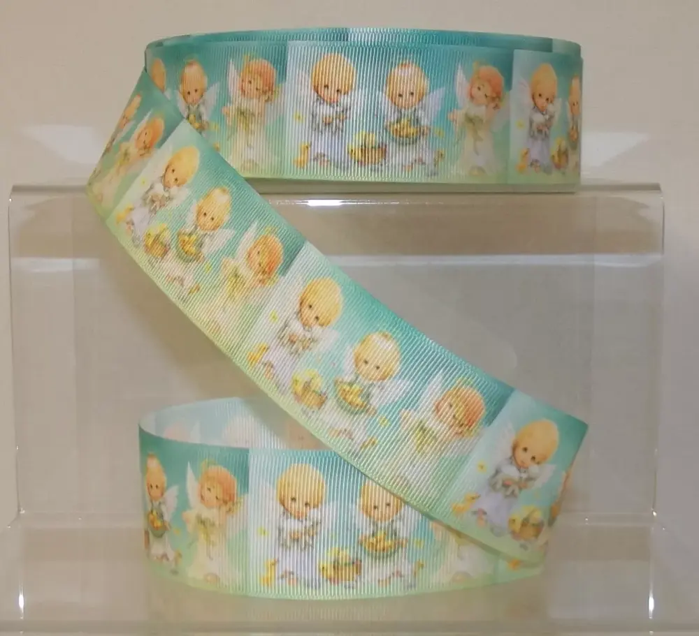 Angels Cherubs Grosgrain Ribbon 38mm Wide Sold per metre