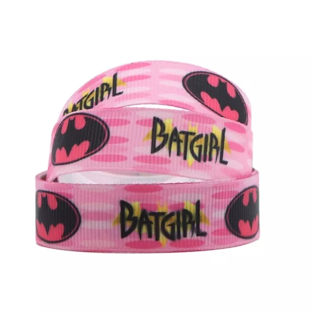 Batgirl Grosgrain Ribbon 16/22mm Wide - Sold per Metre