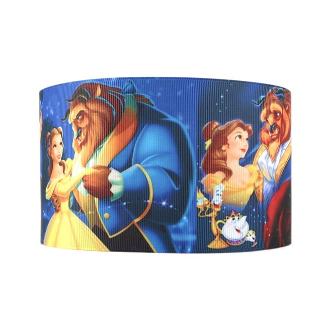 Beauty and the Beast Grosgrain Ribbon 16/22/38mm Widths - Sold per metre