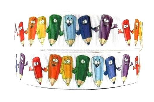 Chunky Pencils Grosgrain Ribbon 25mm Wide Sold per metre