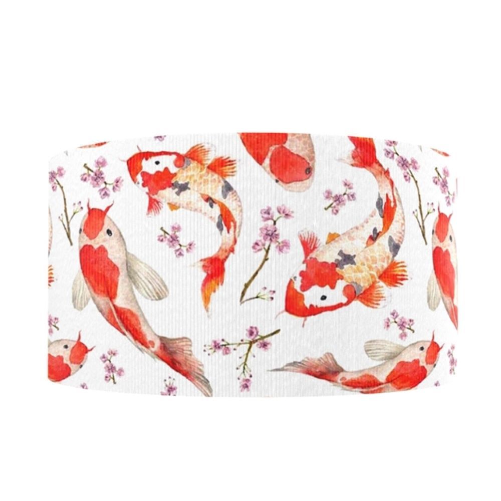 Fish Koi Carp Grosgrain Ribbon 22mm Wide Sold per metre
