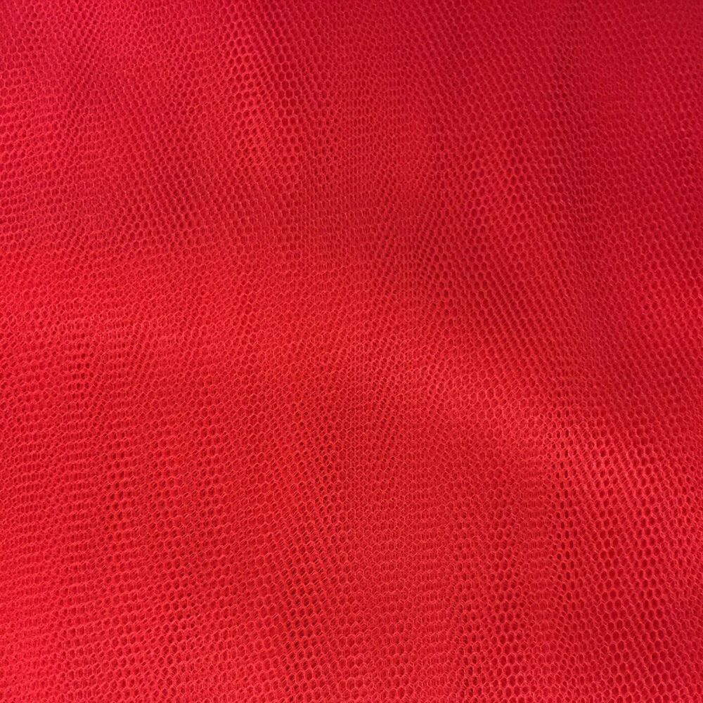 Dress Net Craft Fabric 150cm Wide 100% Polyester Red #024