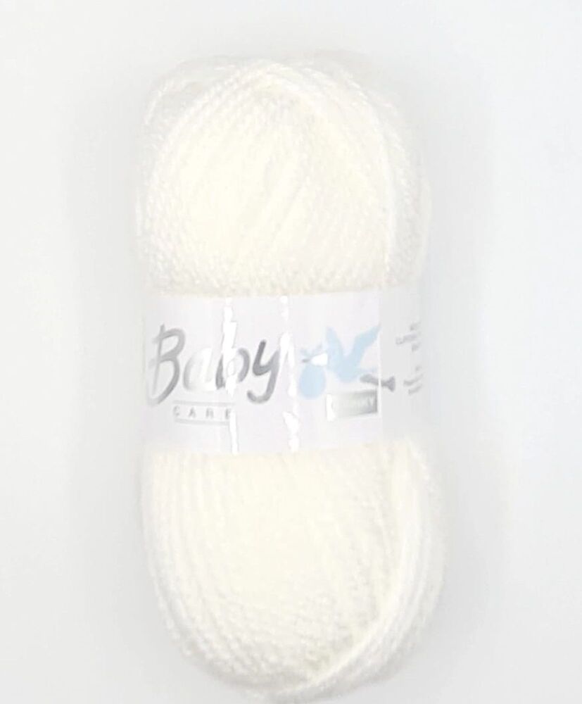 Baby Chunky 100g Double Knitting Yarn 500 White