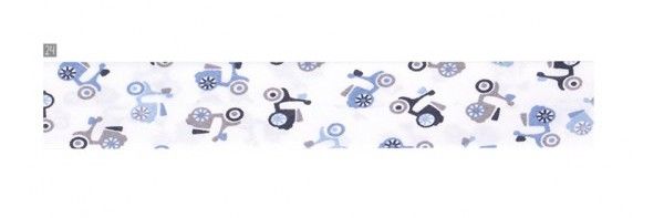 Bias Binding 30mm Wide 100% Cotton Sold per Metre Bike Scooter Blue