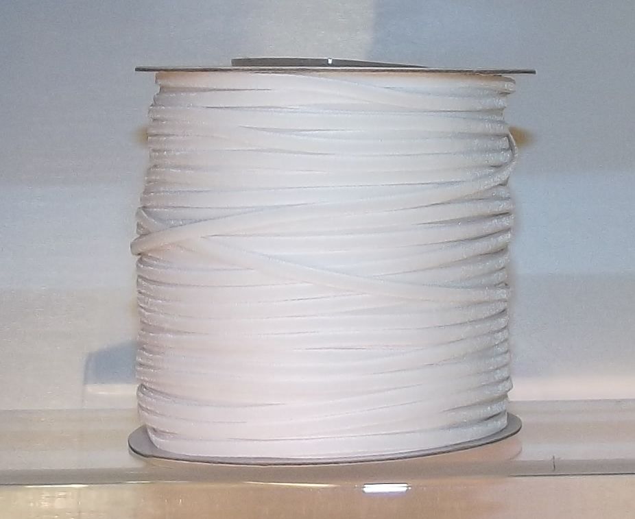 Velvet Ribbon 3mm Wide 3m Length - White