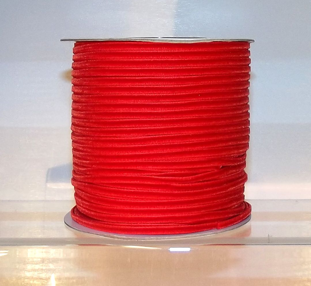 Velvet Ribbon 3mm Wide 3m Length - Red