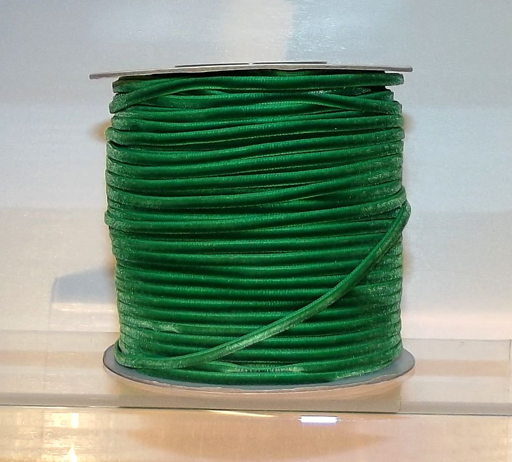 Velvet Ribbon 3mm Wide 3m Length - Emerald Green