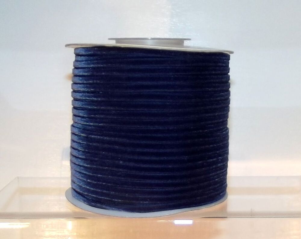 Velvet Ribbon 3mm Wide 3m Length - Navy Blue