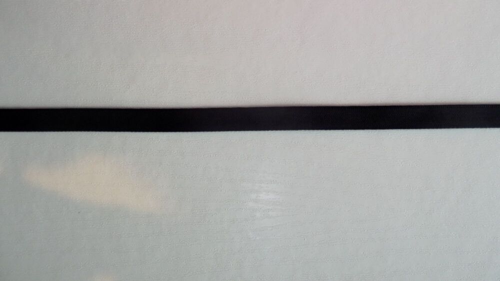 Velvet Ribbon 10mm Wide Sold per Metre - Black