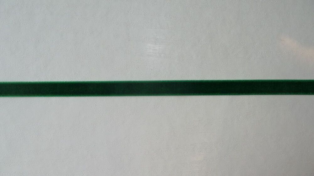 Velvet Ribbon 10mm Wide Sold per Metre - Emerald Green