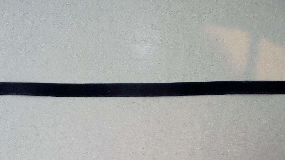 Velvet Ribbon 10mm Wide Sold per Metre - Navy Blue