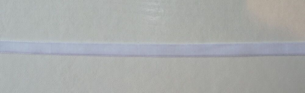 Velvet Ribbon 10mm Wide Sold per Metre - White