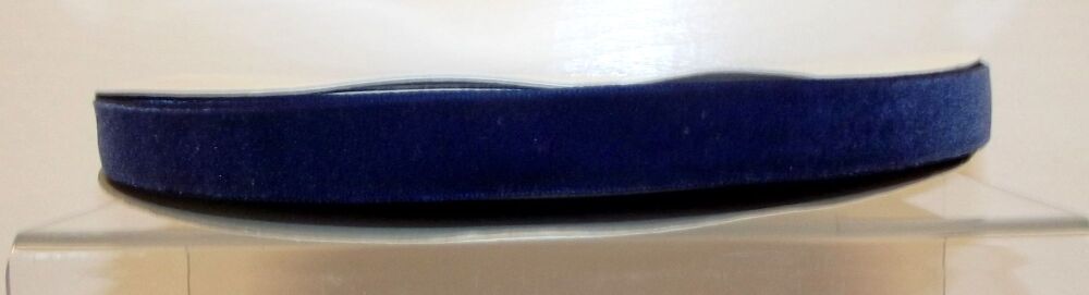 Velvet Ribbon 15mm Wide Sold per Metre - Navy Blue