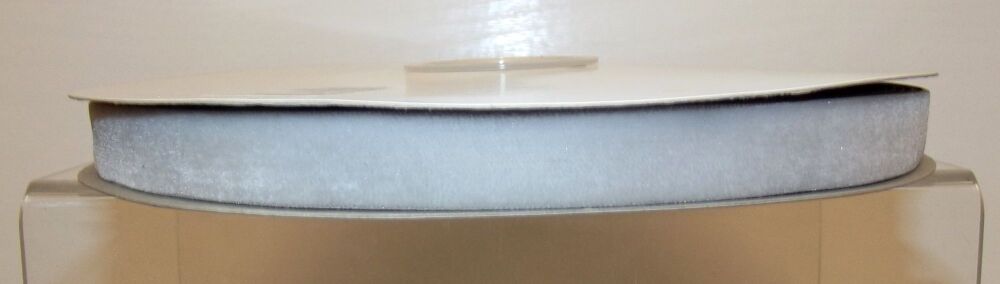Velvet Ribbon 15mm Wide Sold per Metre - Silver Grey