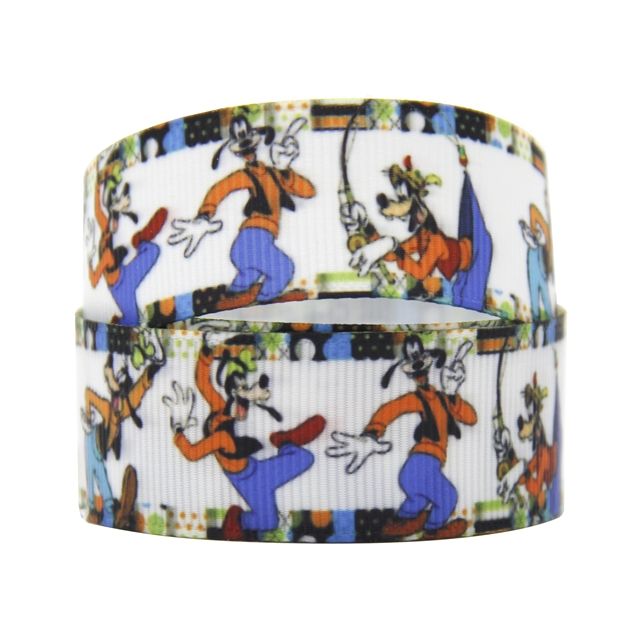 Goofy Grosgrain Ribbon 25mm Wide Sold per metre