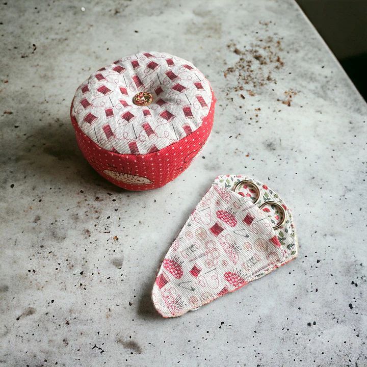 Sewing Kit Craft Storage Set by Amber Makes - Redwork