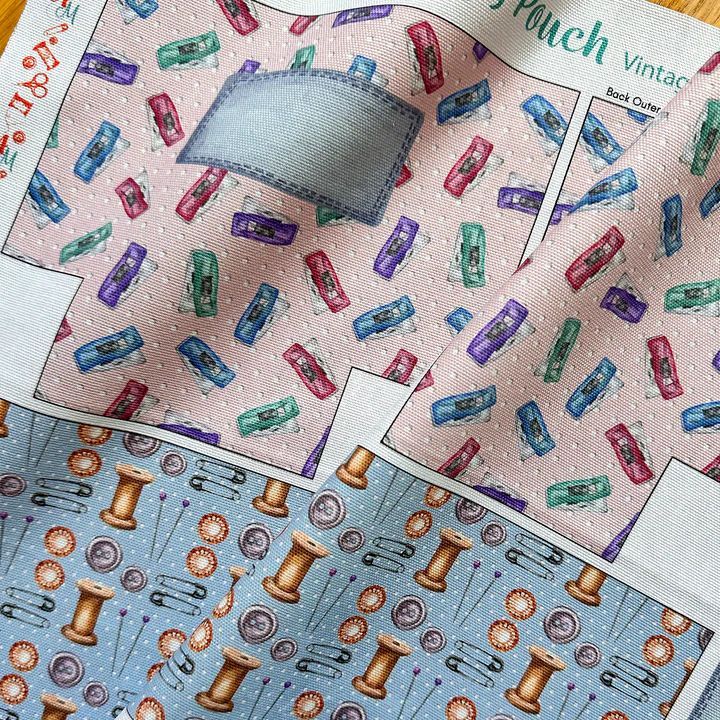 Sewing Kit Fabric Clips Pouch by Amber Makes