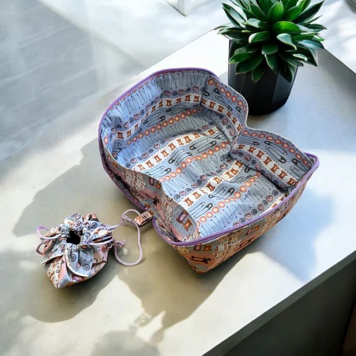 Sewing Kit Zippy Tray Case by Amber Makes - Vintage Sewing