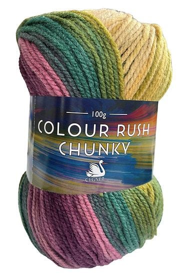 Colour Rush Chunky Yarn 100g Cut Grass 309