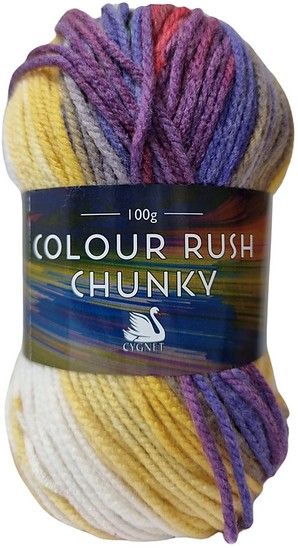 Colour Rush Chunky Yarn 100g Daisy Chain 332