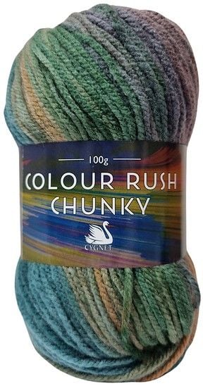 Colour Rush Chunky Yarn 100g Mossy Meadow 398