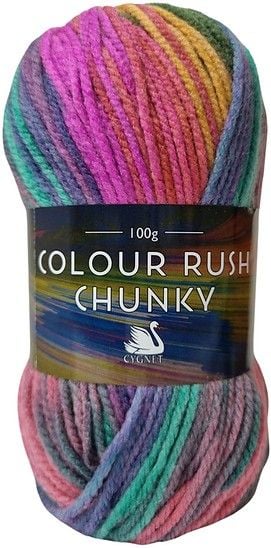 Colour Rush Chunky Yarn 100g Razzleberry 321