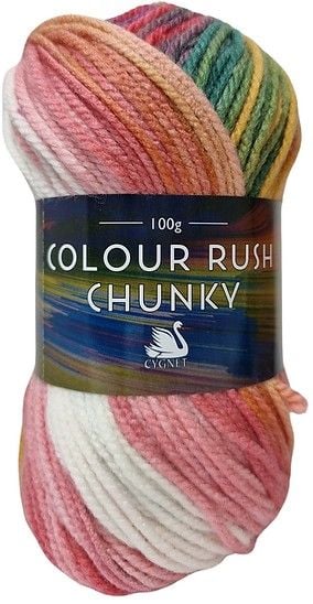 Colour Rush Chunky Yarn 100g Rosebud 387