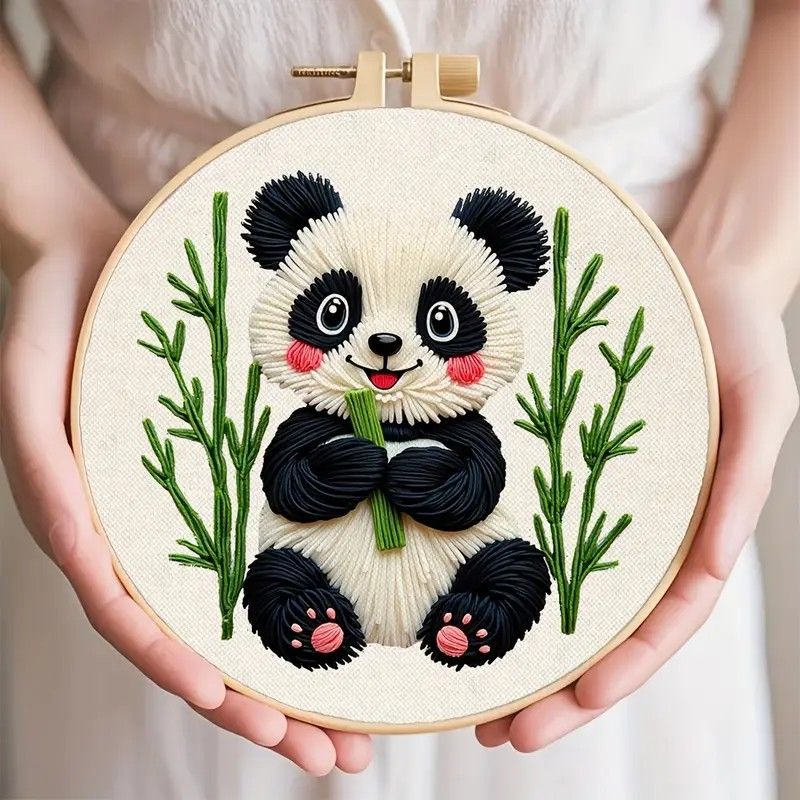 Panda Cross Stitch Kit 11CT Printed Design