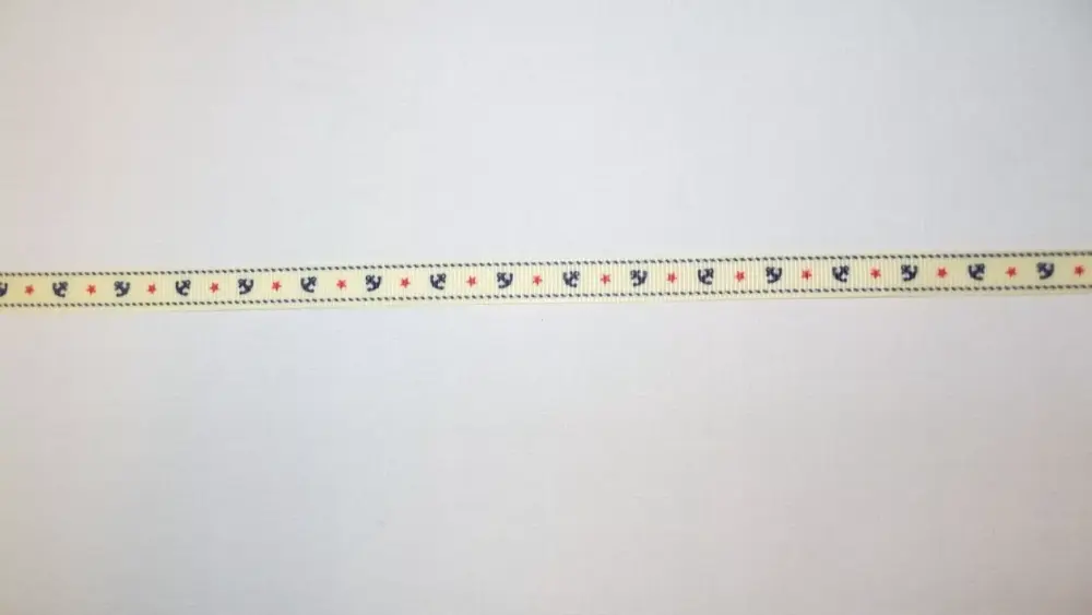 Anchors Grosgrain Ribbon 10mm Wide Sold per metre Cream