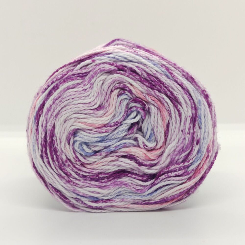 James C Brett Cotton Waves 100g Double Knitting Yarn WV03 Pretty Purples