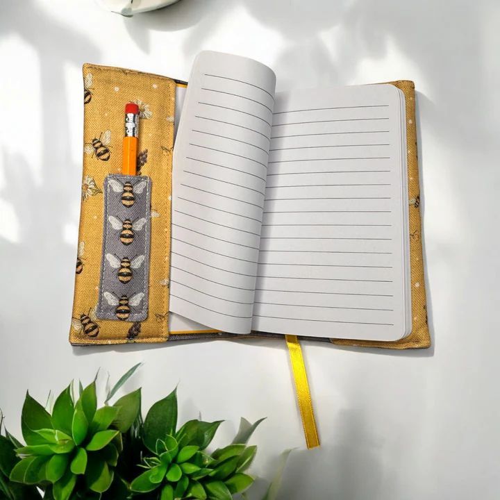 Notebook Cover (with Book) by Amber Makes - Lavender Bee