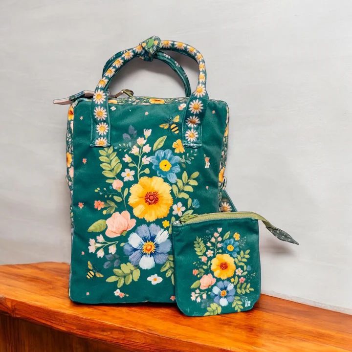 Velvet Mini Backpack Set by Amber Makes - Wildflowers