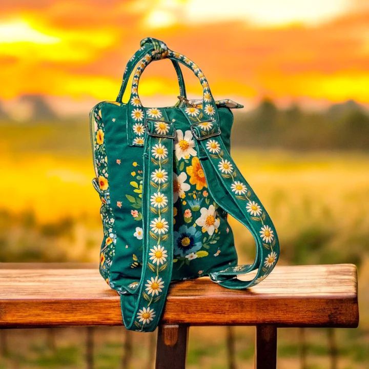 Velvet Mini Backpack Set by Amber Makes - Wildflowers