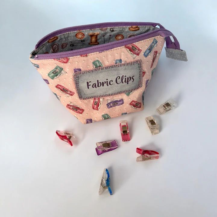 Sewing Kit Fabric Clips Pouch by Amber Makes Sewing