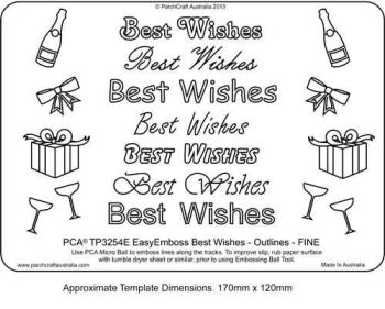 TP3254E 'Best Wishes' Outlines Fine