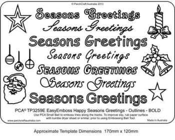 TP3259E Seasons Greetings Outlines Bold