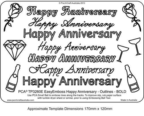 'Happy Anniversary' Outlines Bold