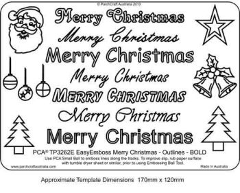 TP3262E 'Merry Christmas' Outlines Bold