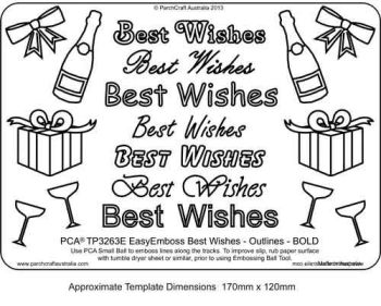 TP3263E 'Best Wishes' Outlines Bold