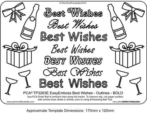 'Best Wishes' Outlines Bold