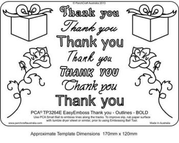 TP3264E Thank You Outlines Bold