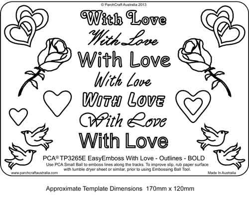 TP3265E With Love Outlines Bold