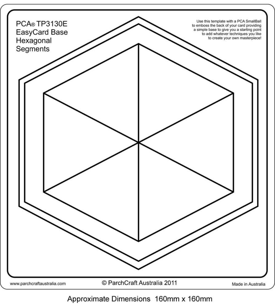 TP3130E Card Base, Hexagonal Segments