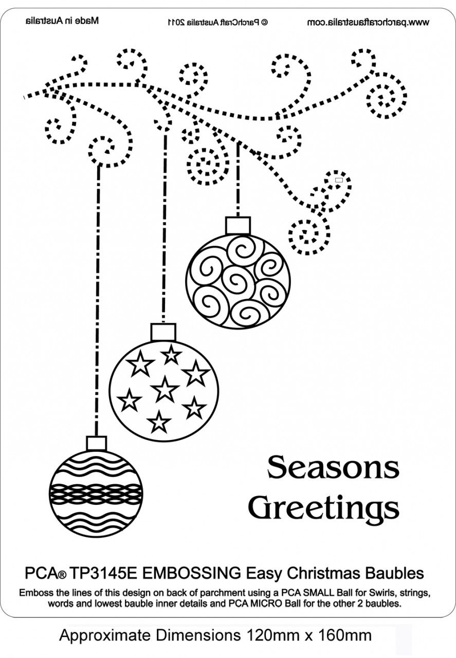 TP3145E Christmas Baubles