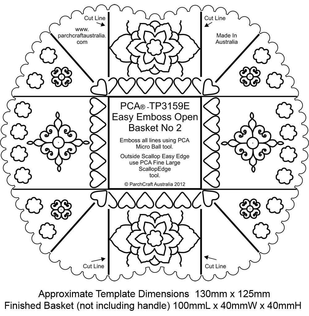 TP3159E Open Basket No.2 (with handle)